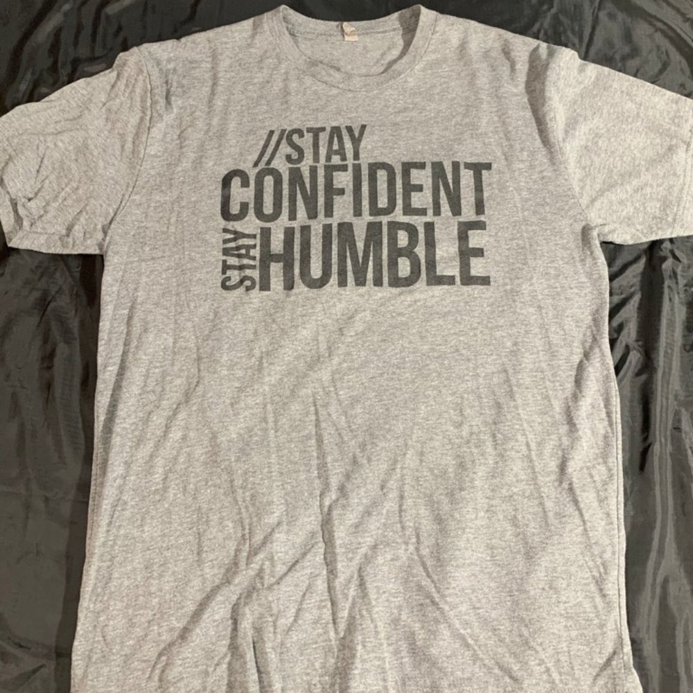 Gray Positive Graphic T-Shirt
